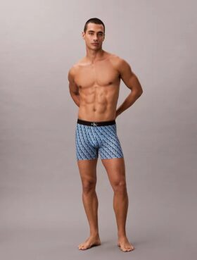 Boxer Brief elástico de microfibra con monograma gráfico