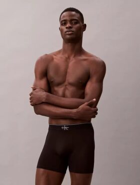 Boxer Brief elástico de microfibra con monograma gráfico