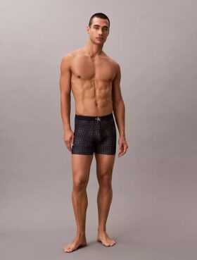 Boxer Brief elástico de microfibra con monograma gráfico