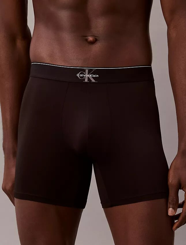 Boxer Brief elástico de microfibra con monograma gráfico Boxer Brief elástico de microfibra con monograma gráfico