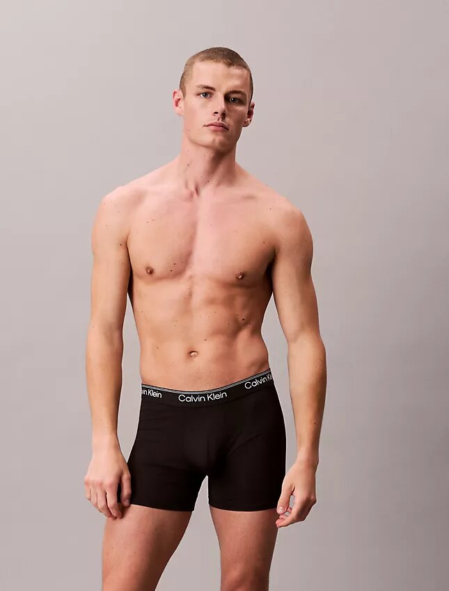 Boxer Briefs ajustados de microfibra, paquete de 3 Boxer Briefs ajustados de microfibra, paquete de 3