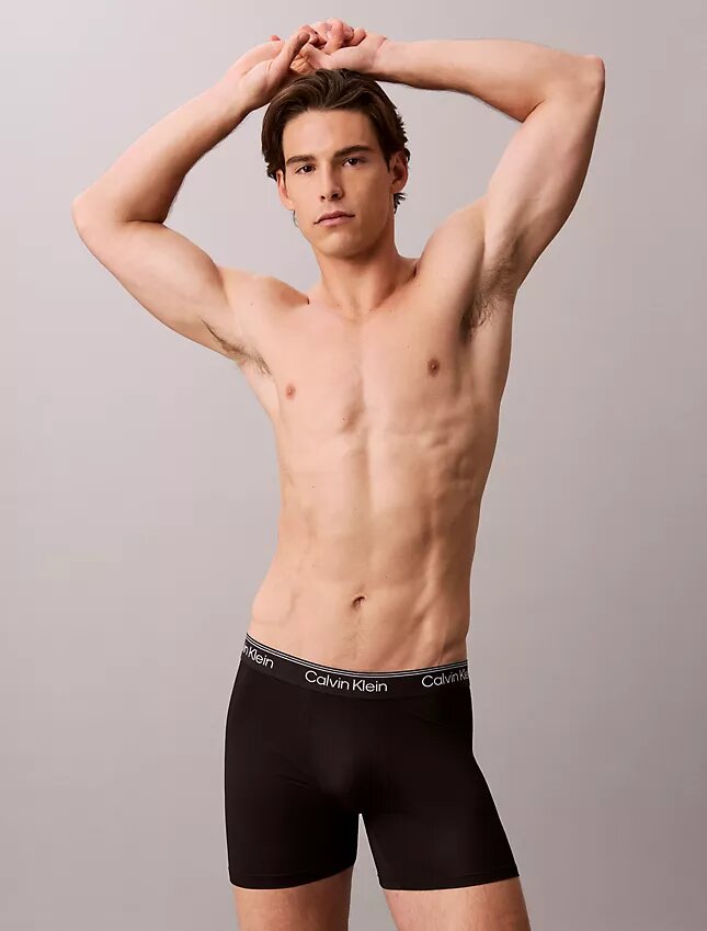 Boxer Briefs ajustados de microfibra, paquete de 3 Boxer Briefs ajustados de microfibra, paquete de 3