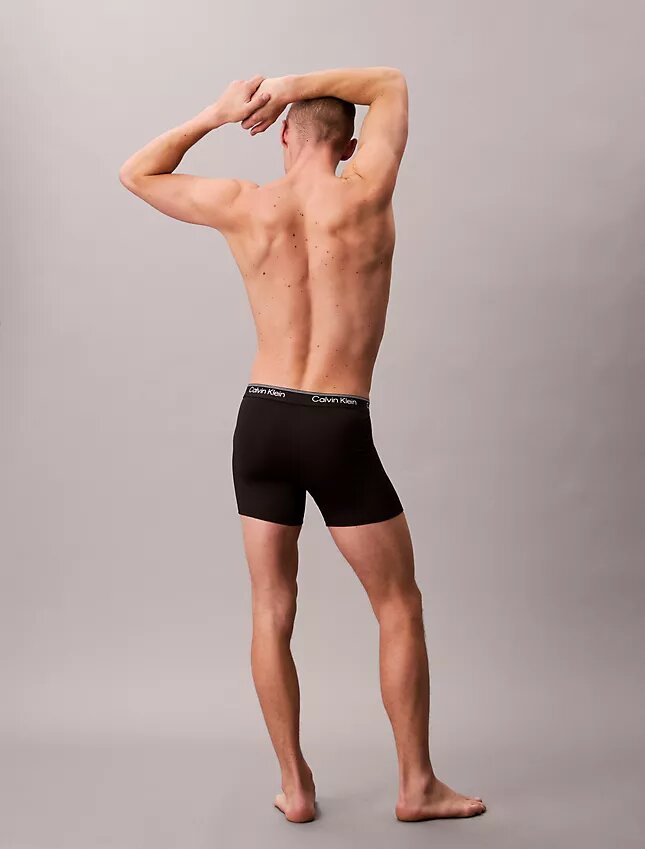 Boxer Briefs ajustados de microfibra, paquete de 3 Boxer Briefs ajustados de microfibra, paquete de 3