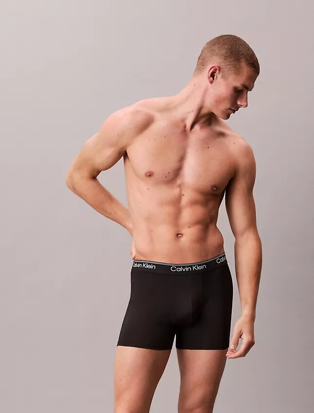 Boxer Briefs ajustados de microfibra, paquete de 3 Boxer Briefs ajustados de microfibra, paquete de 3