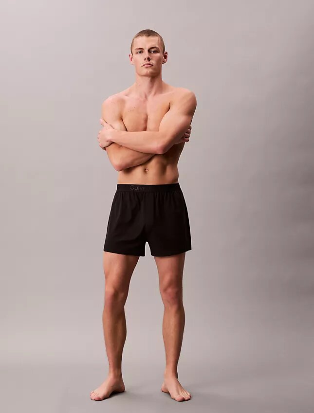 Boxer de punto fino CK Black Lounge Boxer de punto fino CK Black Lounge