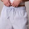 Boxers de popelín de algodón a rayas