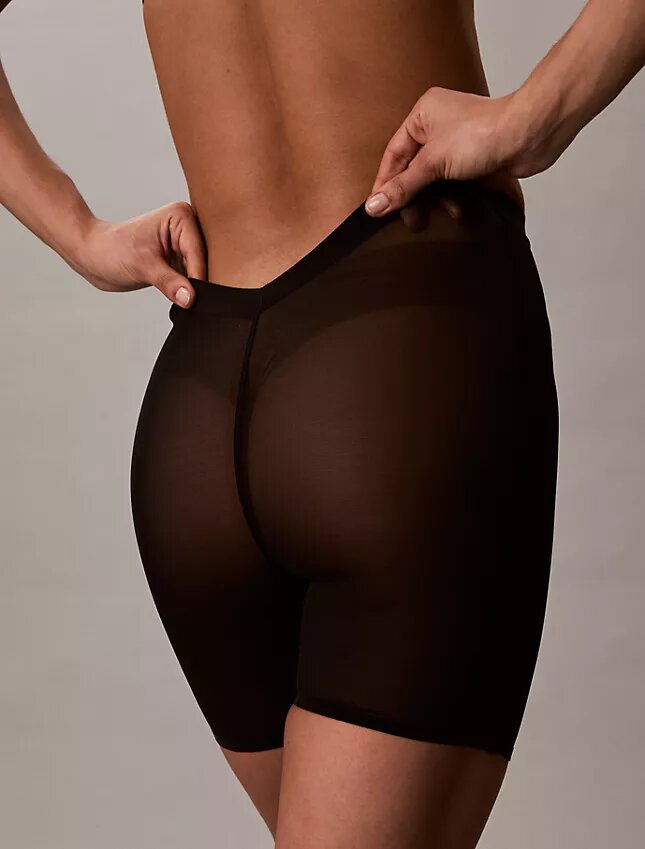 Braguitas boyshort minimalistas de malla con espalda baja Braguitas boyshort minimalistas de malla con espalda baja
