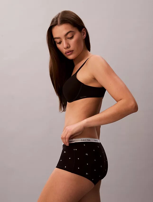 Braguitas tipo boyshort con logotipo icónico Braguitas tipo boyshort con logotipo icónico