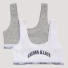 Bralette con gráfico del logotipo del arco, paquete de 2 Bralette con gráfico del logotipo del arco, paquete de 2