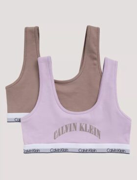 Bralette con gráfico del logotipo del arco, paquete de 2