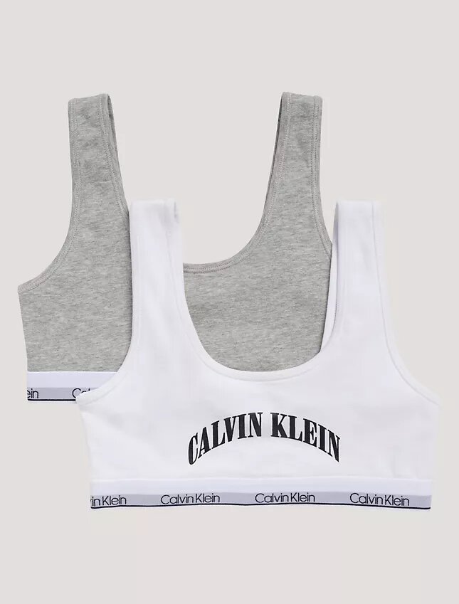 Bralette con gráfico del logotipo del arco, paquete de 2 Bralette con gráfico del logotipo del arco, paquete de 2