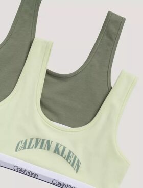 Bralette con gráfico del logotipo del arco, paquete de 2