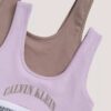 Bralette con gráfico del logotipo del arco, paquete de 2 Bralette con gráfico del logotipo del arco, paquete de 2