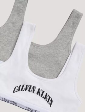 Bralette con gráfico del logotipo del arco, paquete de 2