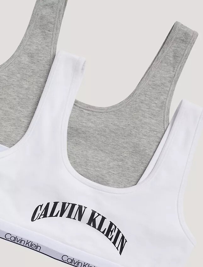 Bralette con gráfico del logotipo del arco, paquete de 2 Bralette con gráfico del logotipo del arco, paquete de 2