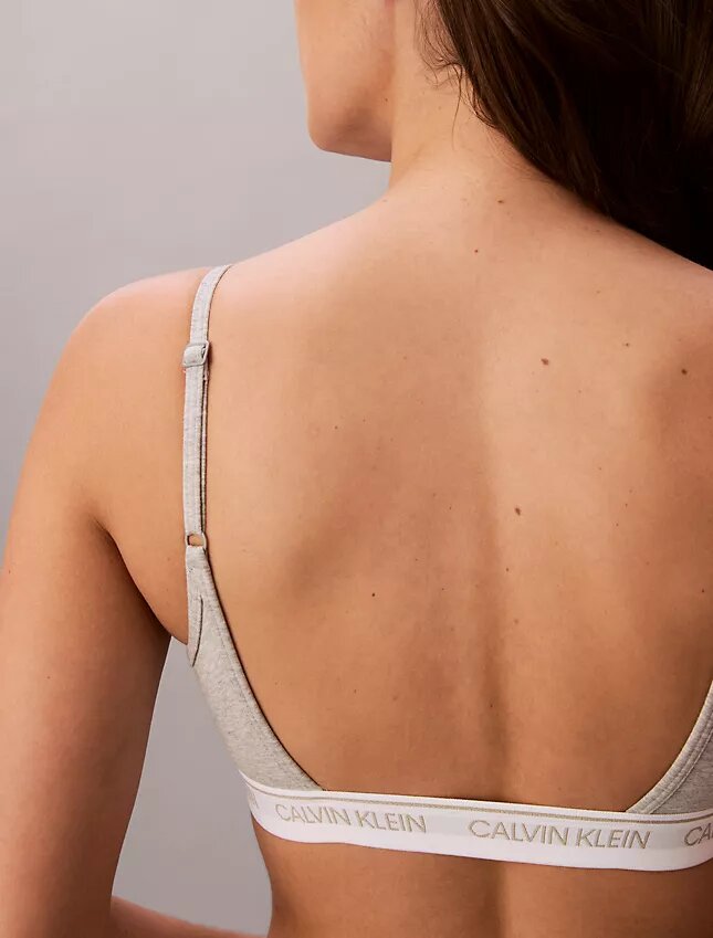 Bralette con logotipo de archivo y forro ligero Bralette con logotipo de archivo y forro ligero