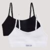 Bralette corta con logo y tejido acanalado, pack de 2 Bralette corta con logo y tejido acanalado, pack de 2