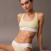 Bralette de algodón Modal Stretch acanalado con forro ligero Bralette de algodón Modal Stretch acanalado con forro ligero