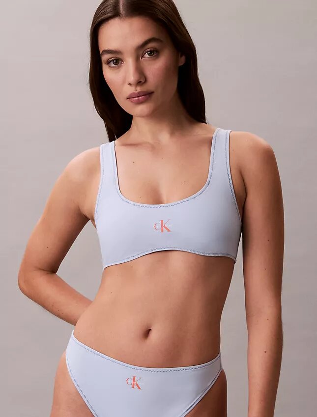 Bralette de baño con monograma gráfico Bralette de baño con monograma gráfico