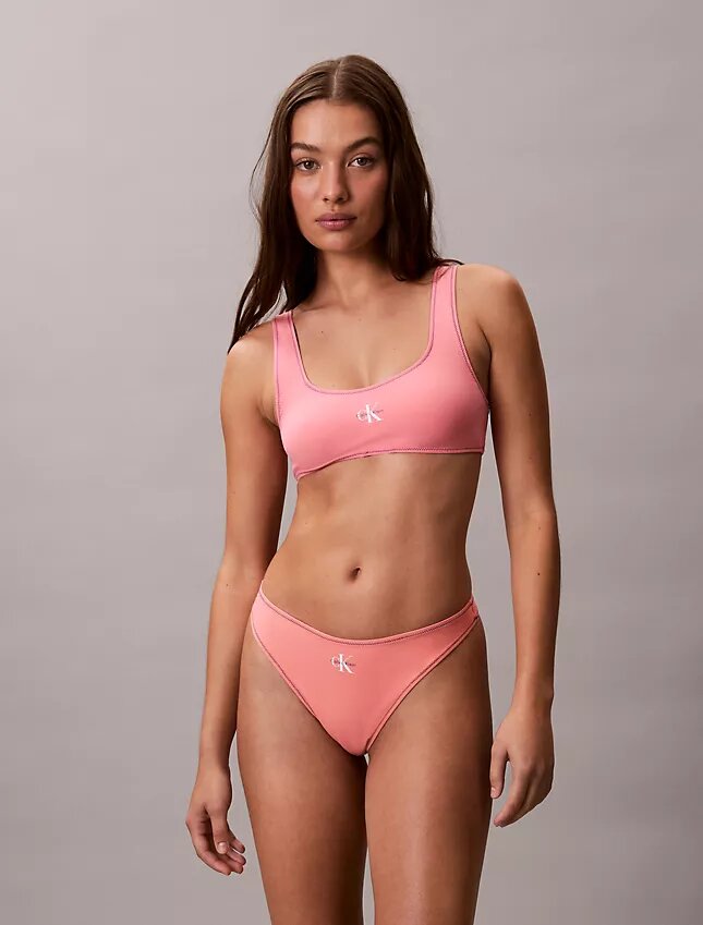 Bralette de baño con monograma gráfico Bralette de baño con monograma gráfico