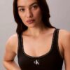 Bralette de baño con monograma gráfico Bralette de baño con monograma gráfico