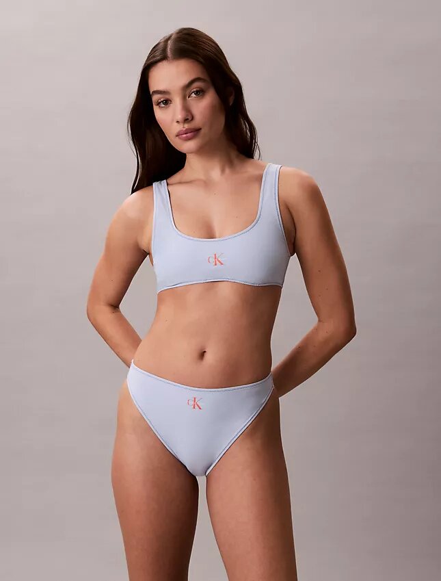 Bralette de baño con monograma gráfico Bralette de baño con monograma gráfico