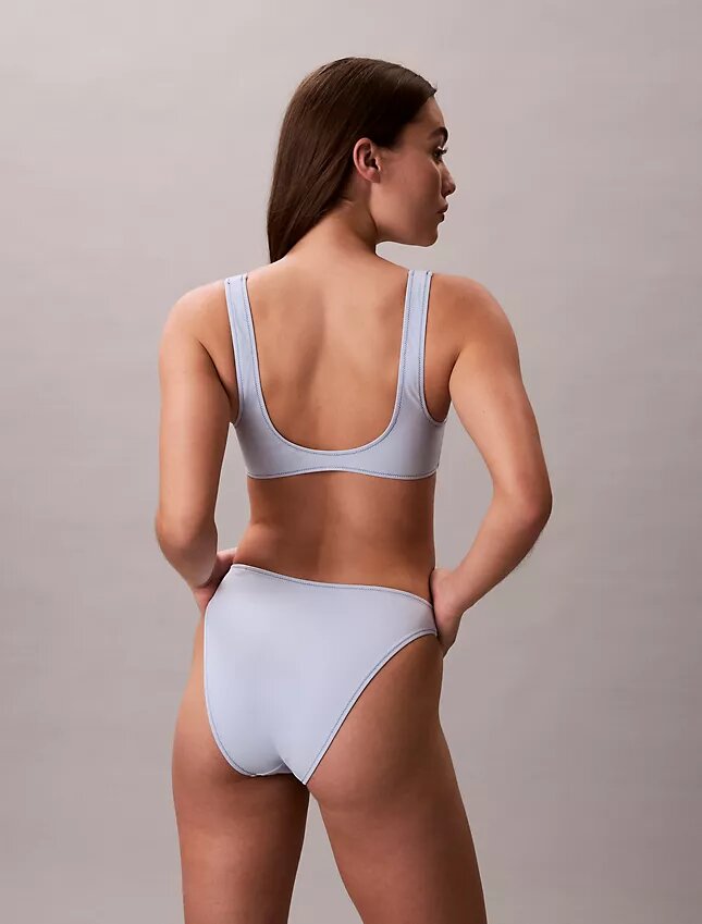 Bralette de baño con monograma gráfico Bralette de baño con monograma gráfico