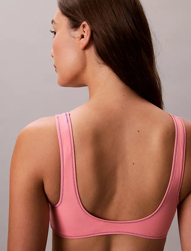Bralette de baño con monograma gráfico Bralette de baño con monograma gráfico