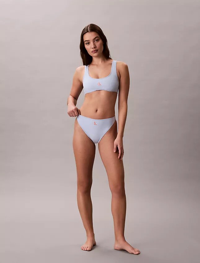 Bralette de baño con monograma gráfico Bralette de baño con monograma gráfico