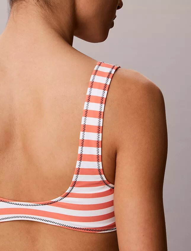 Bralette de baño con monograma gráfico Bralette de baño con monograma gráfico