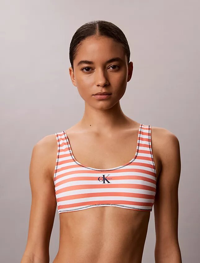 Bralette de baño con monograma gráfico Bralette de baño con monograma gráfico