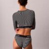 Bralette de manga larga con forro ligero de algodón Modal Icon
