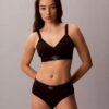 Bralette elástica de Microfiber con Monogram gráfico y forro ligero Bralette elástica de Microfiber con Monogram gráfico y forro ligero