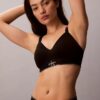 Bralette elástica de Microfiber con Monogram gráfico y forro ligero Bralette elástica de Microfiber con Monogram gráfico y forro ligero
