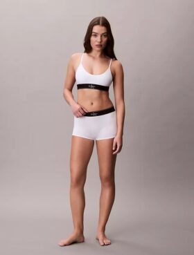 Bralette elástico de microfibra Unlined con Monogram gráfico, sin forro