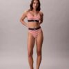 Bralette elástico de microfibra Unlined con Monogram gráfico, sin forro Bralette elástico de microfibra Unlined con Monogram gráfico, sin forro