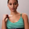 Bralette elástico de microfibra Unlined con Monogram gráfico, sin forro Bralette elástico de microfibra Unlined con Monogram gráfico, sin forro