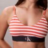 Bralette elástico de microfibra Unlined con Monogram gráfico, sin forro Bralette elástico de microfibra Unlined con Monogram gráfico, sin forro