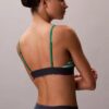 Bralette elástico de microfibra Unlined con Monogram gráfico, sin forro Bralette elástico de microfibra Unlined con Monogram gráfico, sin forro