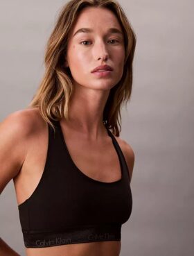 Bralette Icon de algodón y Modal metalizado Unlined