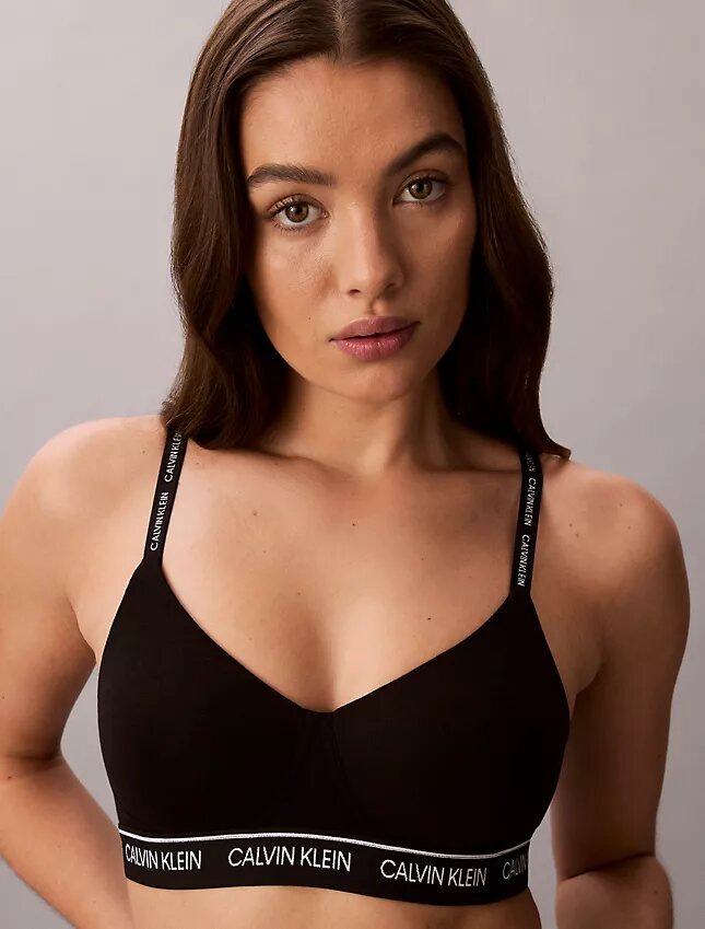 Bralette sin aros con logotipo Archive y forro ligero Bralette sin aros con logotipo Archive y forro ligero