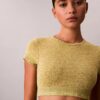 Bralette tipo camiseta con forro ligero Cotton Stretch de algodón elástico Icon