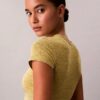 Bralette tipo camiseta con forro ligero Cotton Stretch de algodón elástico Icon