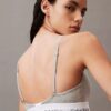 Bralette triangular con cierre delantero, ligeramente forrado, de algodón y Modal
