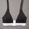 Bralette triangular con cierre delantero, ligeramente forrado, de algodón y Modal Bralette triangular con cierre delantero, ligeramente forrado, de algodón y Modal