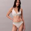 Bralette triangular con rayas de algodón y Modal, ligeramente forrado Bralette triangular con rayas de algodón y Modal, ligeramente forrado