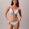 Bralette triangular con rayas de algodón y Modal, ligeramente forrado Bralette triangular con rayas de algodón y Modal, ligeramente forrado