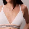 Bralette triangular con rayas de algodón y Modal, ligeramente forrado Bralette triangular con rayas de algodón y Modal, ligeramente forrado