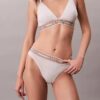 Bralette triangular con rayas de algodón y Modal, ligeramente forrado Bralette triangular con rayas de algodón y Modal, ligeramente forrado