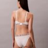 Bralette triangular con rayas de algodón y Modal, ligeramente forrado Bralette triangular con rayas de algodón y Modal, ligeramente forrado
